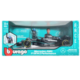 Bburago MERCEDES AMG PETRONAS 2023 F1 W14 E Performance George Russel 1/24 with figure