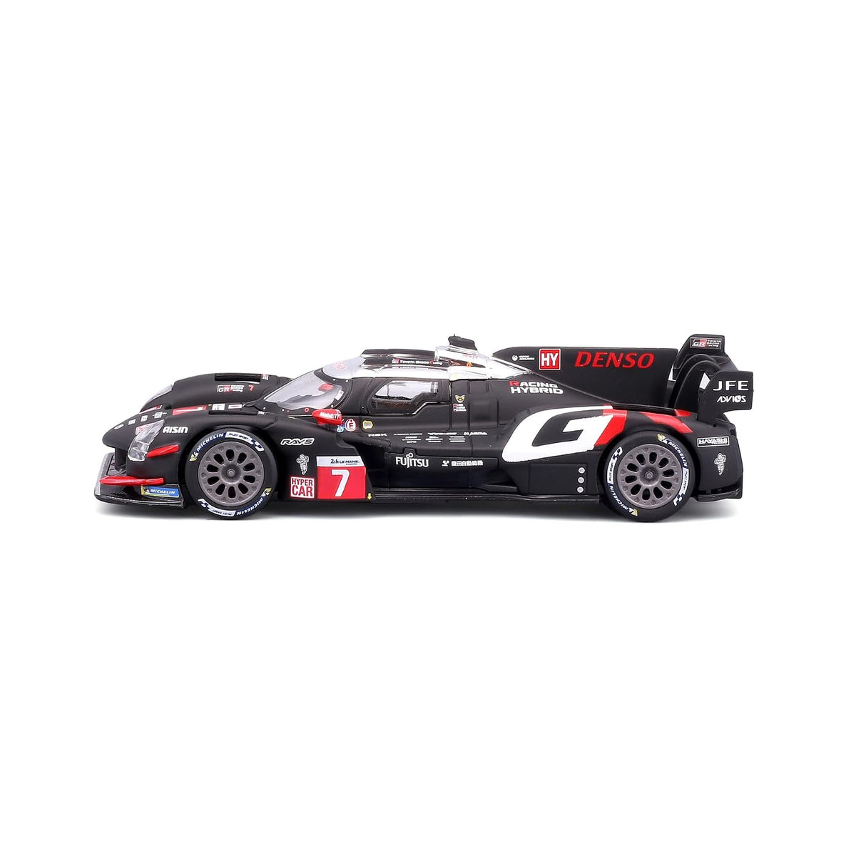 Bburago 2024 Toyota WEC GR010 Hybrid Racing Car 1/43 scale model diecast car