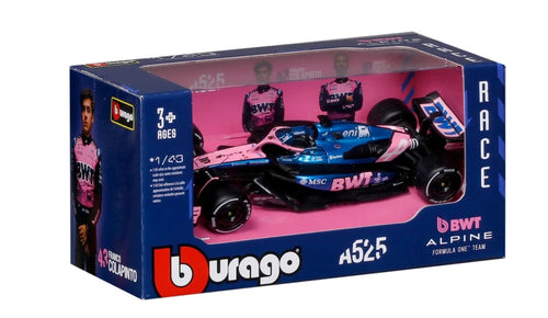 Bburago F1 ALPINE F1 2025 A525 #10 Pierre Gasly RACING GP 2025 1/43