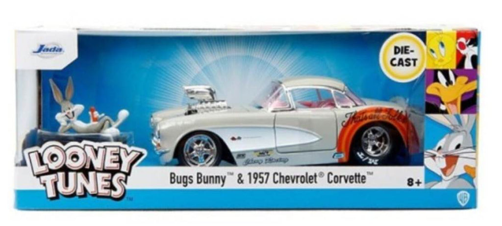 Bugs Bunny with 1957 Chevrolet Corvette -Looney Tunes - Jada 1/24 scale model car