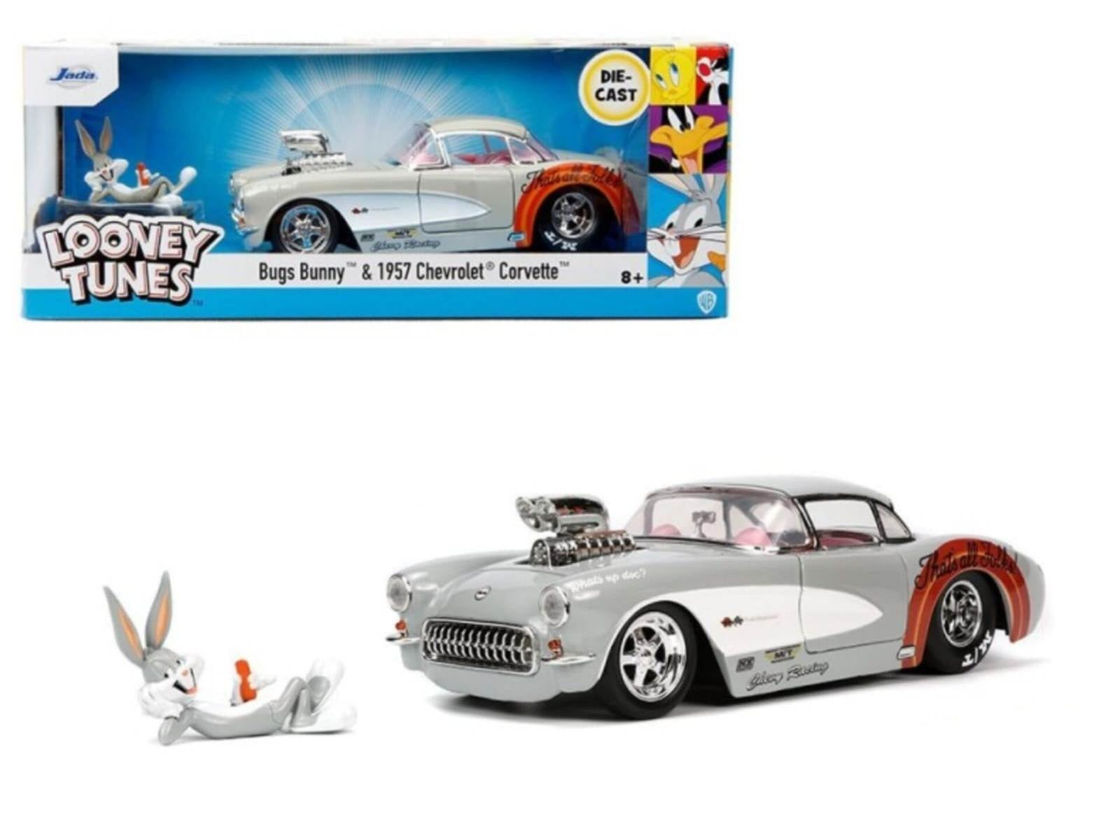 Bugs Bunny with 1957 Chevrolet Corvette -Looney Tunes - Jada 1/24 scale model car