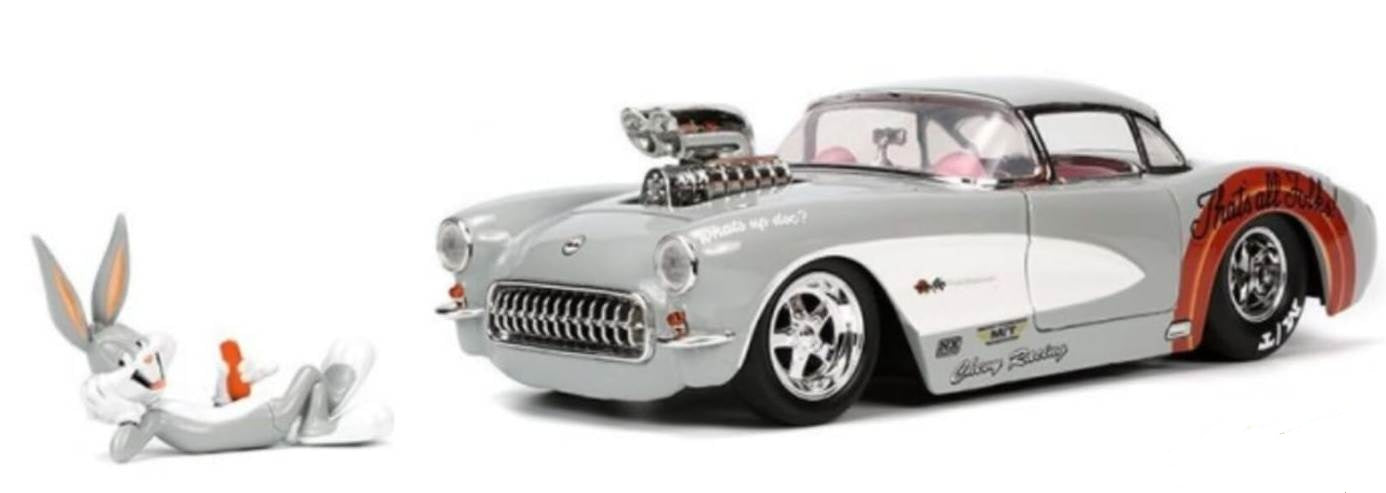 Bugs Bunny with 1957 Chevrolet Corvette -Looney Tunes - Jada 1/24 scale model car
