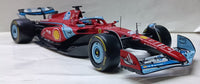 Bburago 2024 F1 Ferrari Deluxe SF24-#16 Charles Leclerc Signature Model 1/18 car