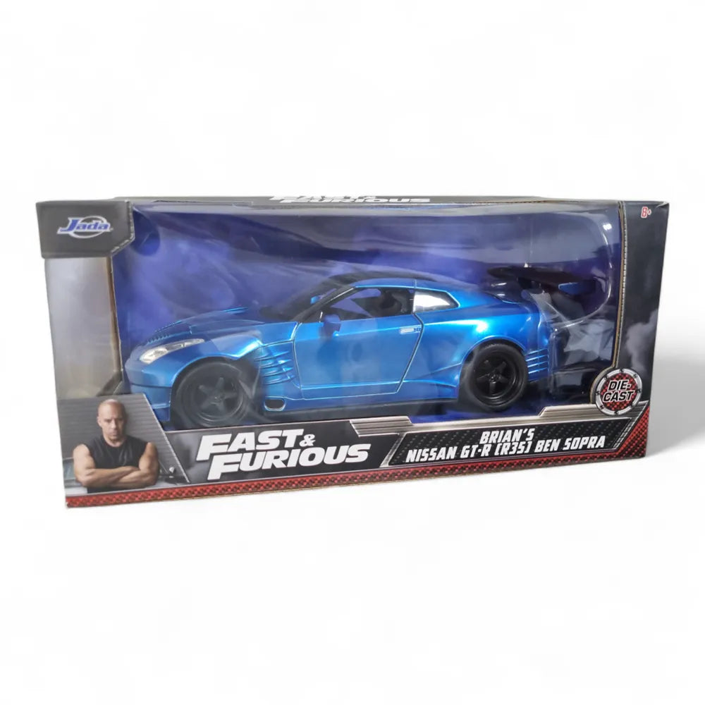Fast and Furious Brian’s Nissan GTR-R (R35) Ben Sopra Jada Toys 1/24 Scale Diecast Car Model