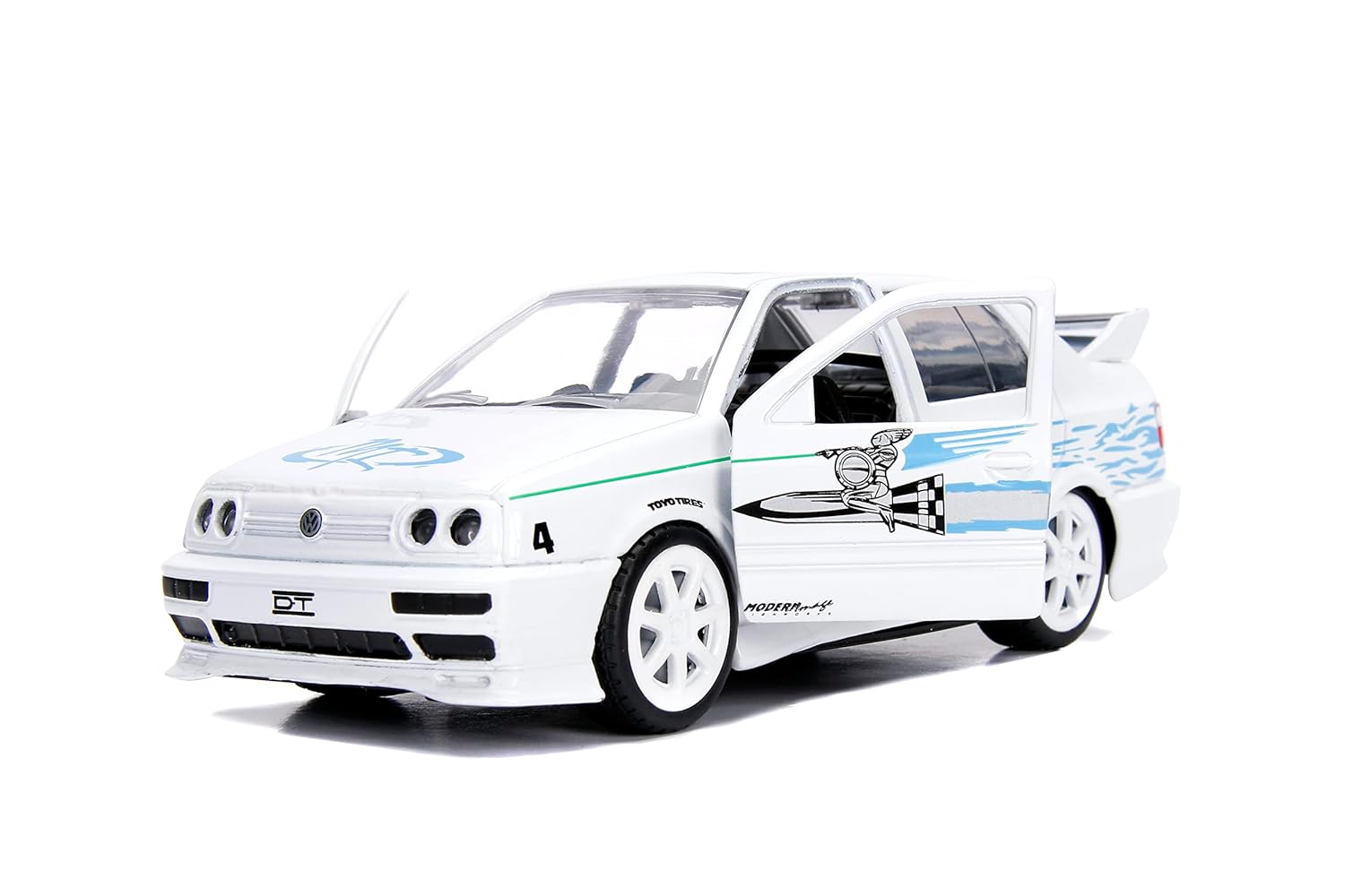 Fast and Furious Jesse Volkswagen Jetta White  Movie 1/32 Diecast Model Car by Jada