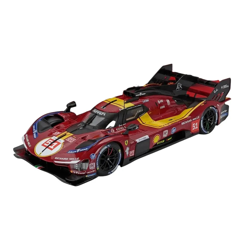 2025 Ferrari 499P 24h Le Mans #51 Bburago Racing 1:18 Scale Diecast Car Model