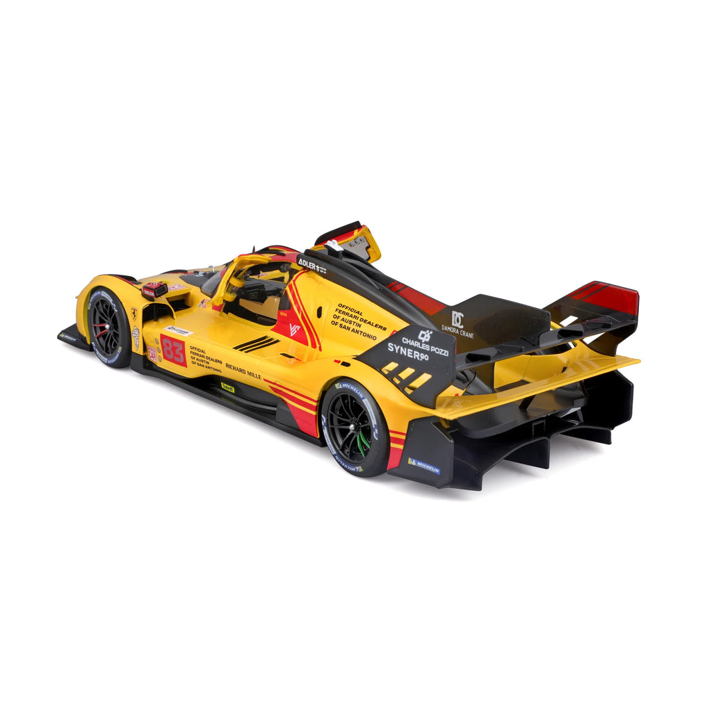 2025 Ferrari 499P 24h Le Mans #83 Winner Bburago Racing 1:18 Scale Diecast Car Model