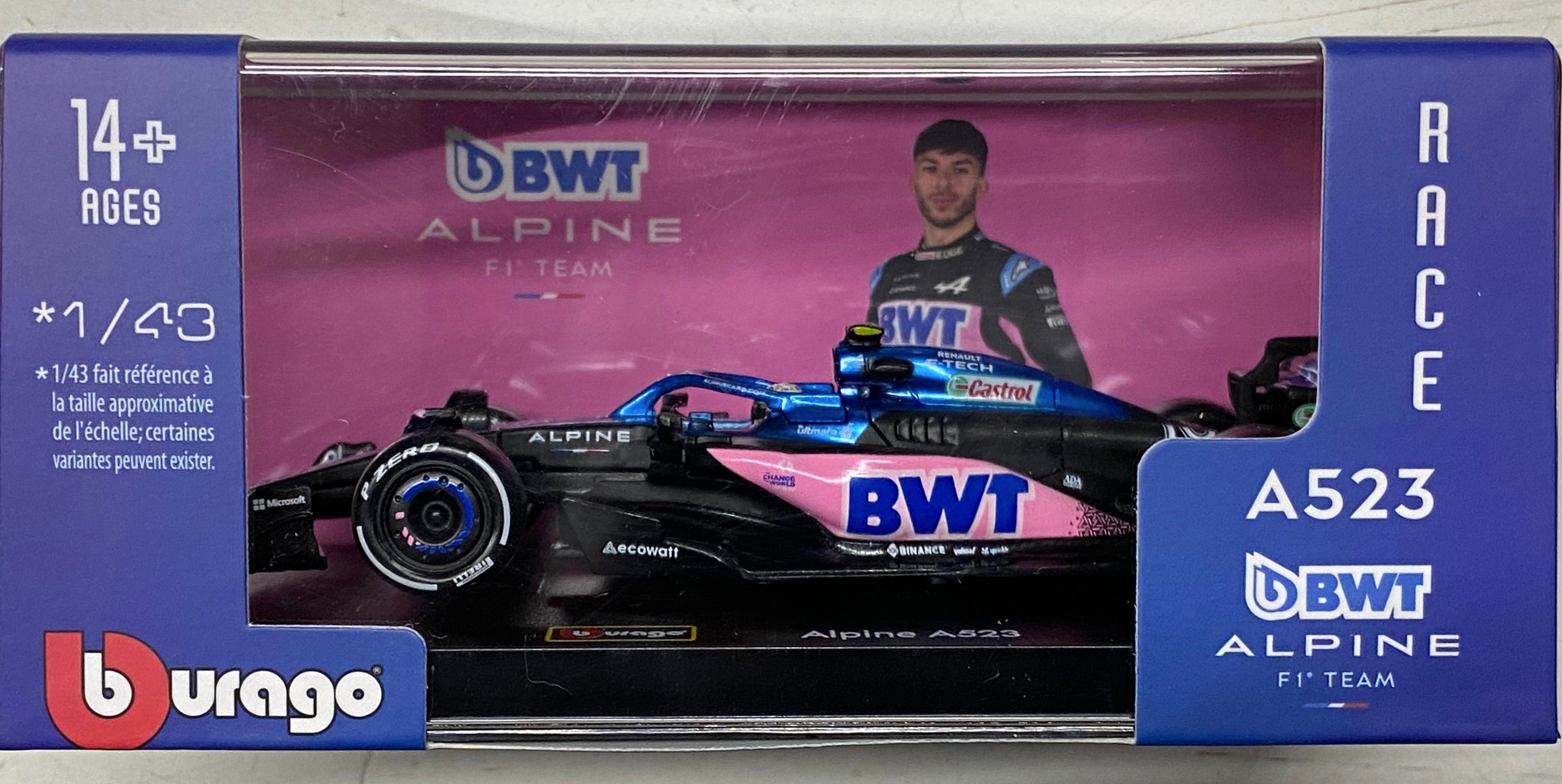 Bburago F1- ALPINE - F1  2023 A523 #10 Pierre Gasly RACING GP 2023 1/43