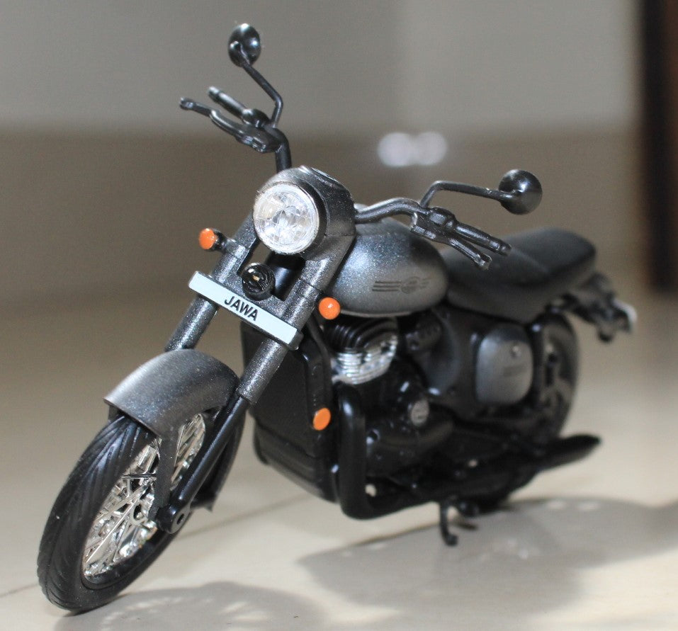 Jawa Midnight Grey miniature model bike