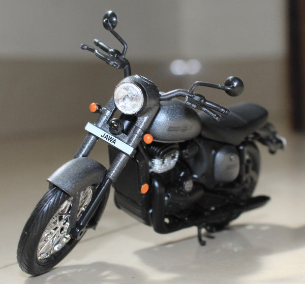 Jawa Midnight Grey miniature model bike
