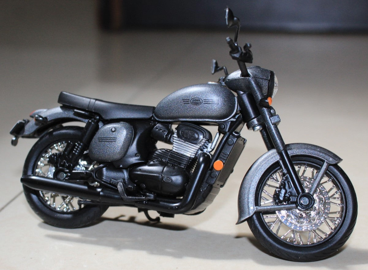 Jawa Midnight Grey miniature model bike