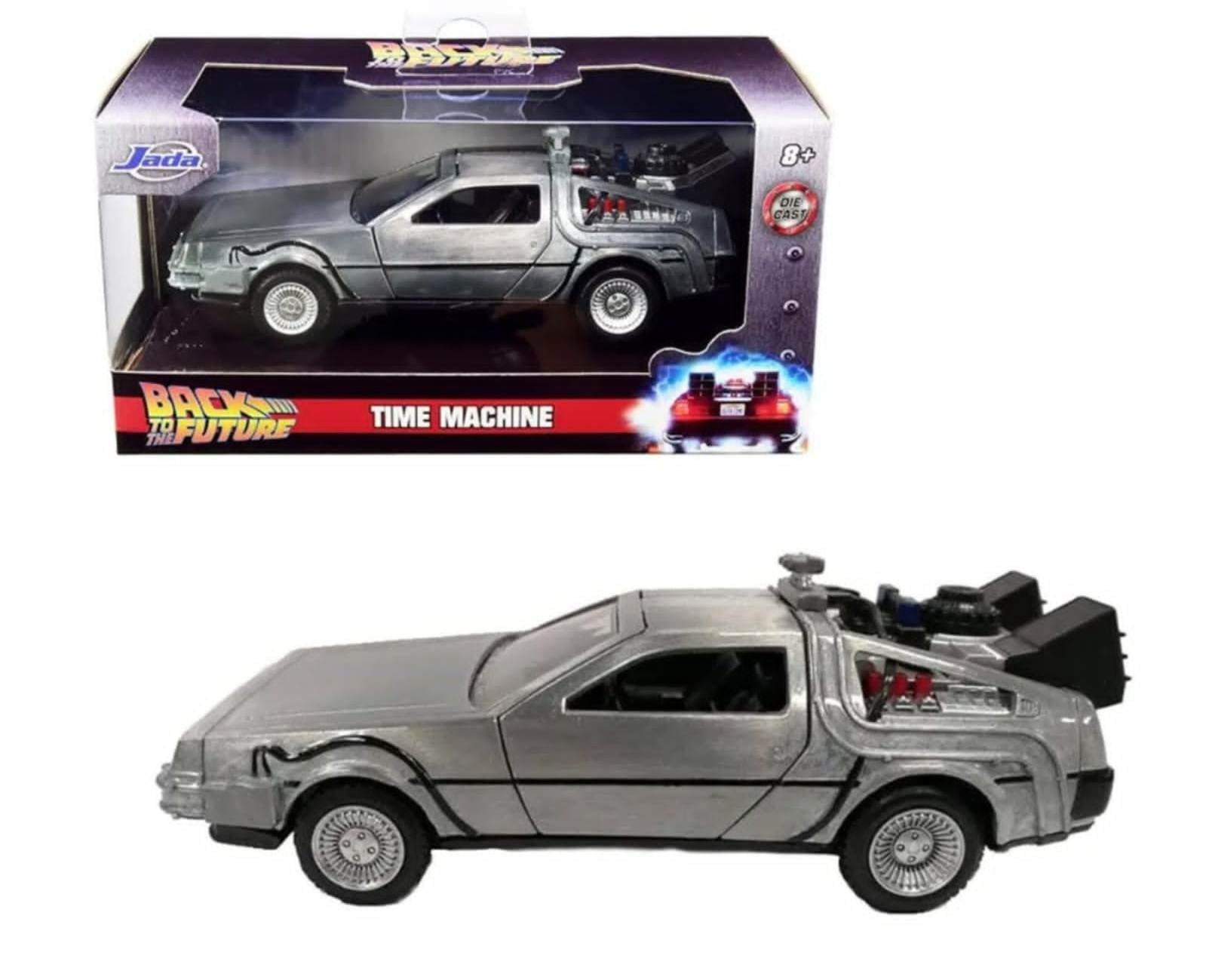 Jada Back to the Future 1/32 Delorean Time Machine -Silver DieCast Car