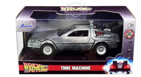 Jada Back to the Future 1/32 Delorean Time Machine -Silver DieCast Car