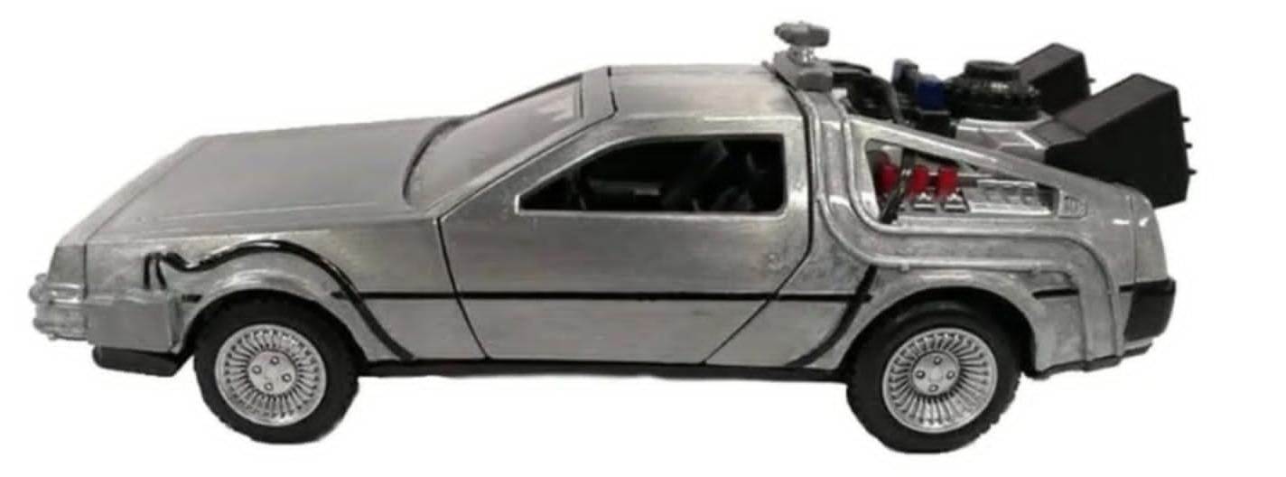 Jada Back to the Future 1/32 Delorean Time Machine -Silver DieCast Car
