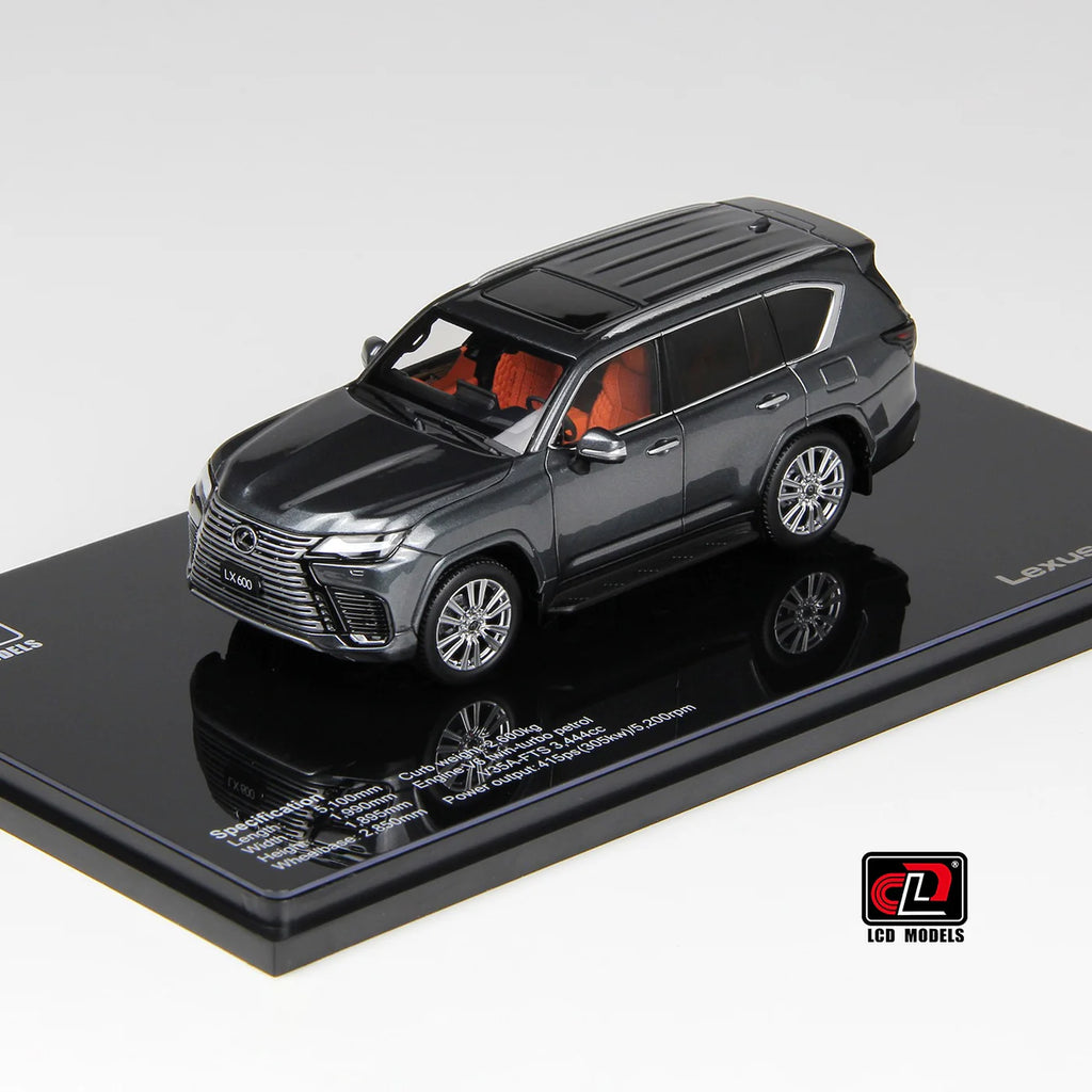 LCD Models LEXUS LX600 1/43 scale model diecast car grey colour