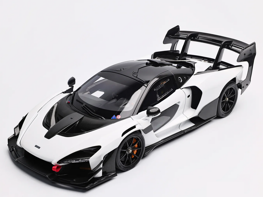 LCD Models McLaren Senna GTR 1/18 Scale model diecast car white colour