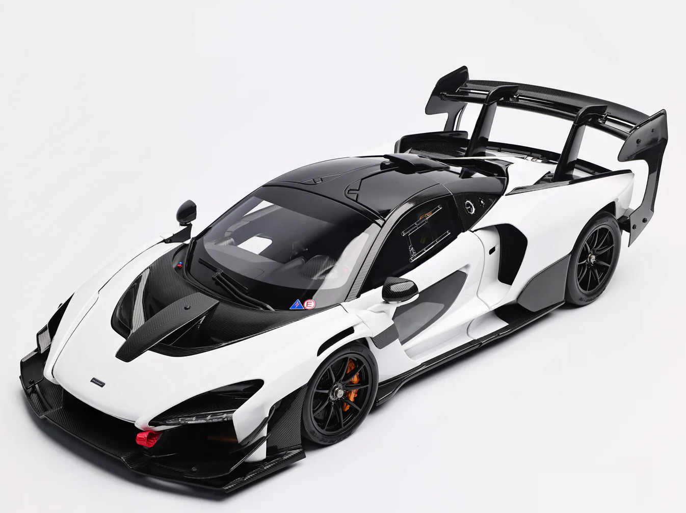 LCD Models McLaren Senna GTR 1/18 Scale model diecast car white colour