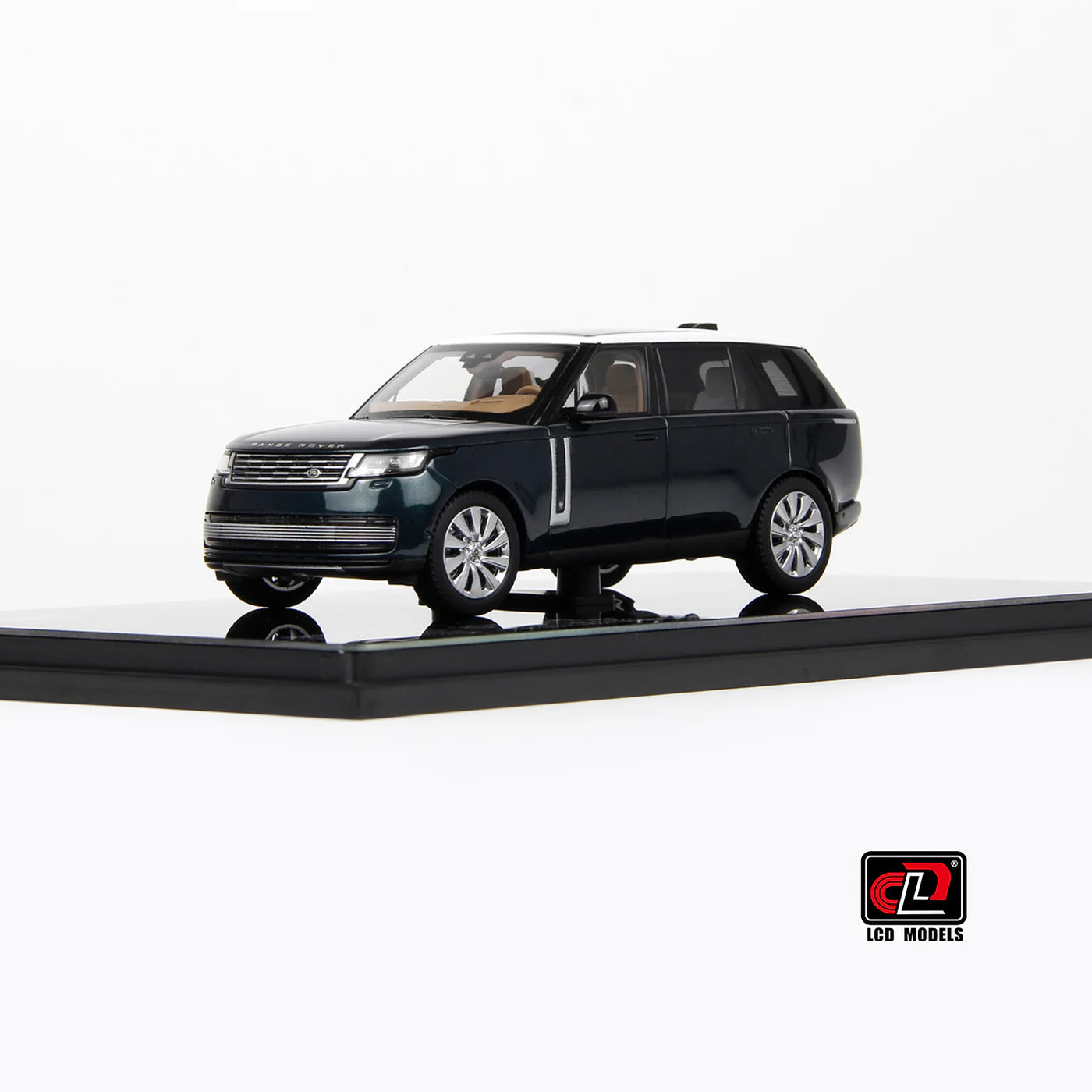 LCD Models Land Rover Range Rover SV SERENITY 1/43 scale model diecast car green and white top colour