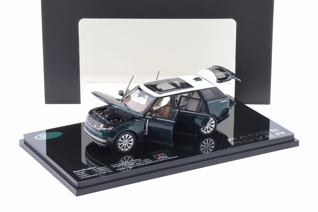 LCD Models Land Rover Range Rover SV SERENITY 1/43 scale model diecast car green and white top colour