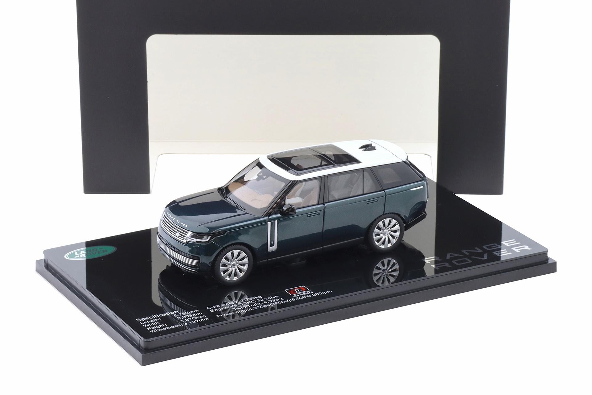 LCD Models Land Rover Range Rover SV SERENITY 1/43 scale model diecast car green and white top colour