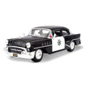 Maisto 1955 Buick Century 1/24 white black in acrylic case