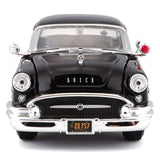 Maisto 1955 Buick Century 1/24 white black in acrylic case