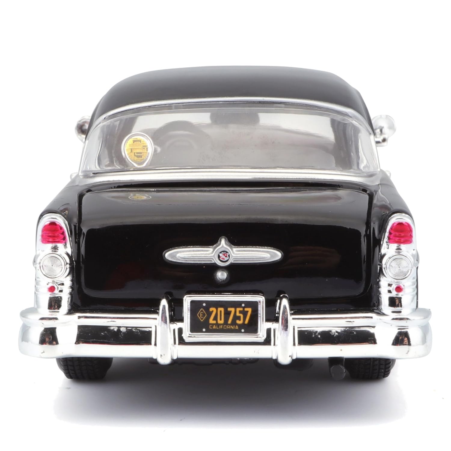 Maisto 1955 Buick Century 1/24 white black in acrylic case