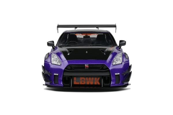 Solido Nissan GT-R 25 with Libert Walk Body Kit 2.0 - 2022 - Purple Diecast Car 1/18