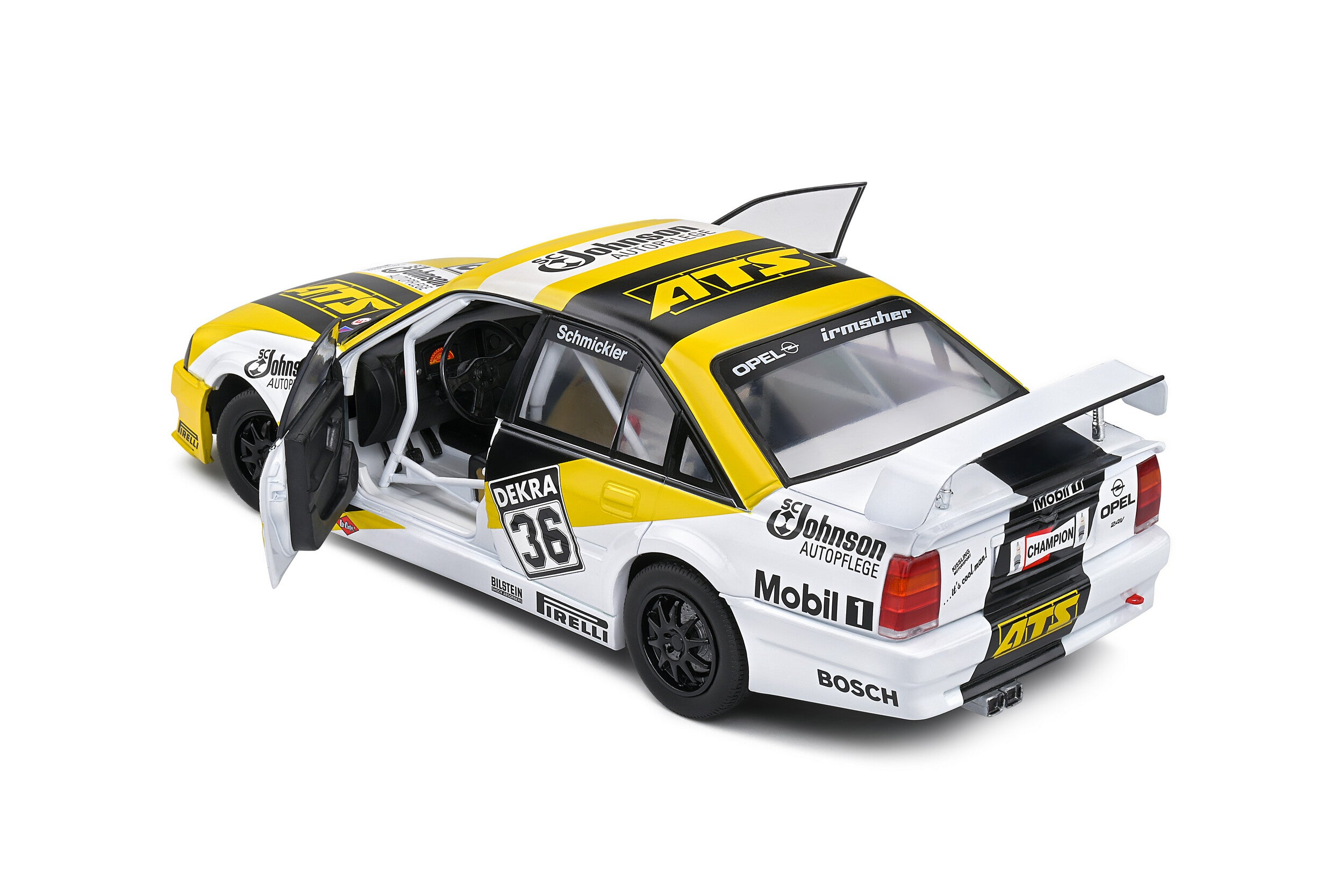 Solido Opel Omega Evolution 500 no.36 F Engstler DTM- 1991 - Yellow Diecast Car 1/18