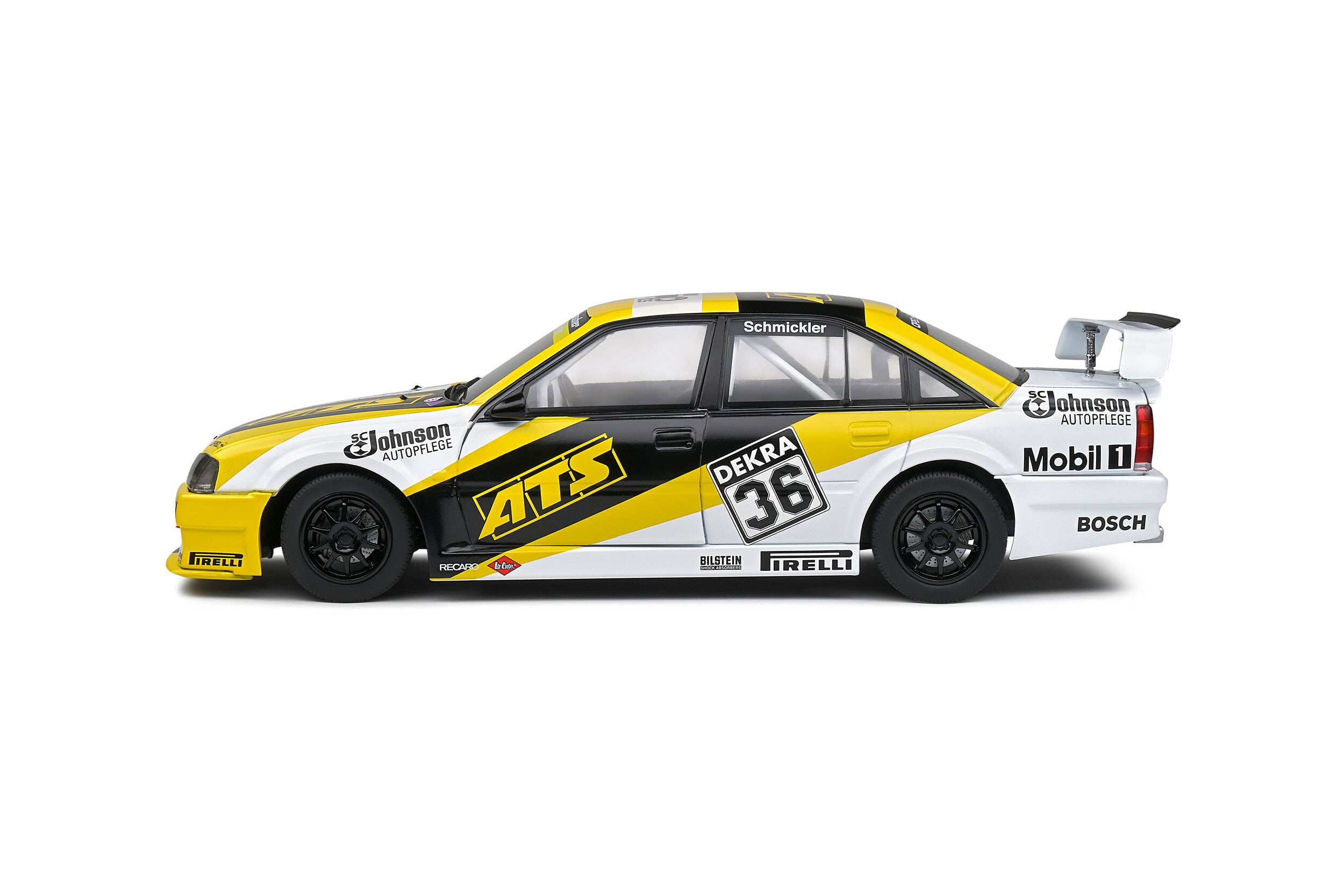 Solido Opel Omega Evolution 500 no.36 F Engstler DTM- 1991 - Yellow Diecast Car 1/18