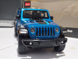 Rastar Jeep Wrangler Rubicon 4xe Blue diecast car 1/24 scale