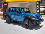 Rastar Jeep Wrangler Rubicon 4xe Blue diecast car 1/24 scale