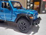 Rastar Jeep Wrangler Rubicon 4xe Blue diecast car 1/24 scale