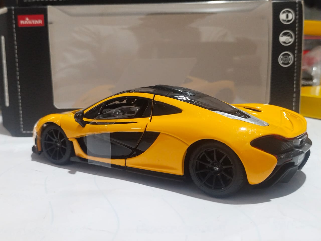 Rastar Mclaren P1 Yellow diecast car 1/24 scale