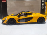 Rastar Mclaren P1 Yellow diecast car 1/24 scale