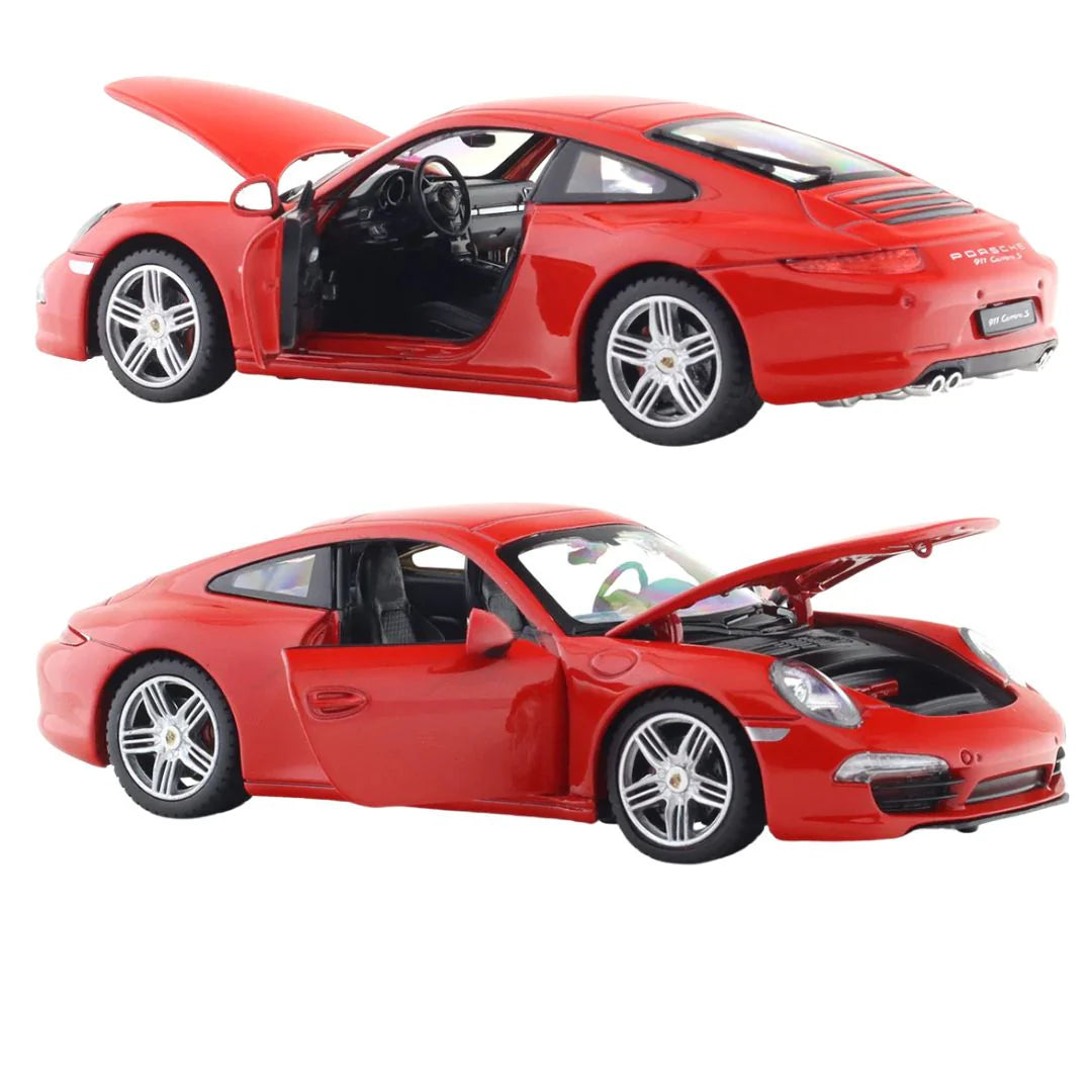 Rastar Porsche 911 Red diecast car 1/24 scale