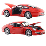 Rastar Porsche 911 Red diecast car 1/24 scale