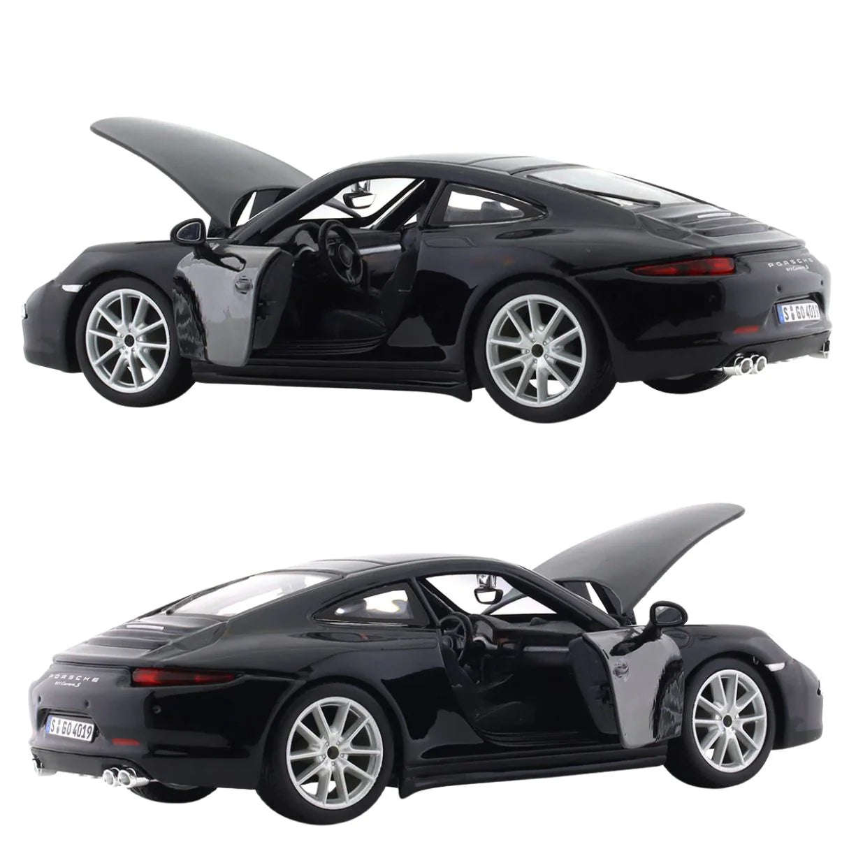 Rastar Porsche 911 black diecast car 1/24 scale