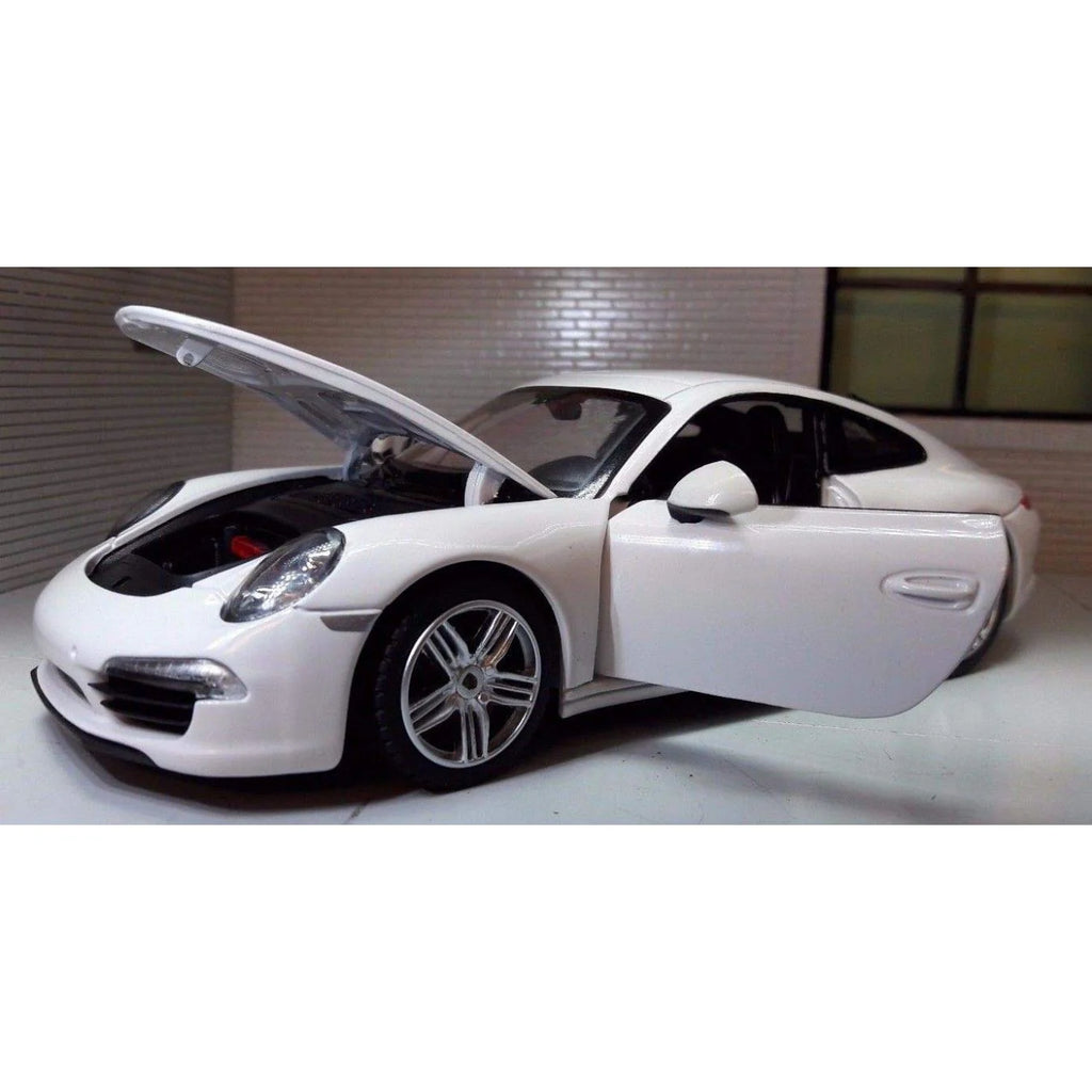 Rastar Porsche 911 white diecast car 1/24 scale