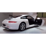 Rastar Porsche 911 white diecast car 1/24 scale