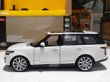 Rastar Range Rover white diecast car 1/24 scale