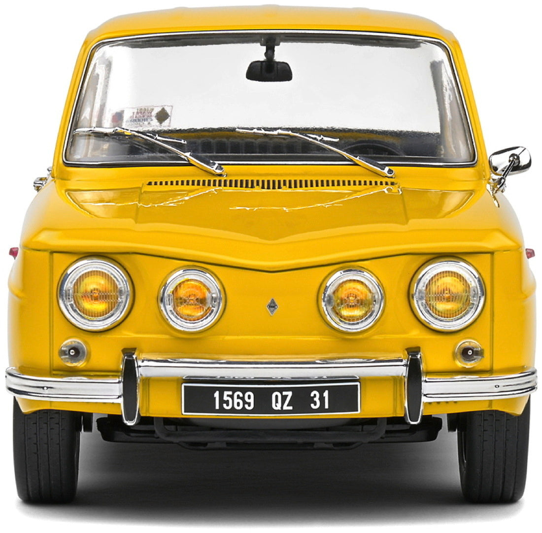 Solido Renault 8 S - 1968 - Yellow Diecast Car 1/18