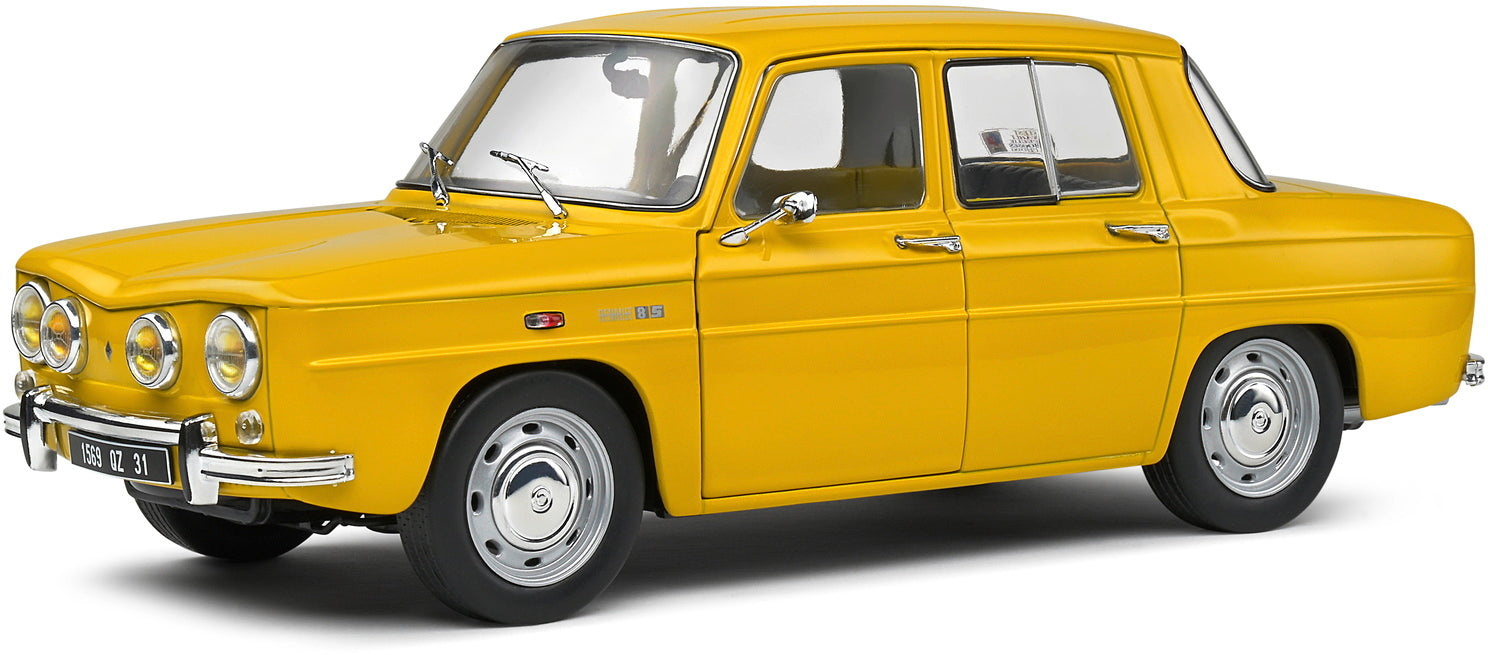 Solido Renault 8 S - 1968 - Yellow Diecast Car 1/18 – Hobbytoys.co
