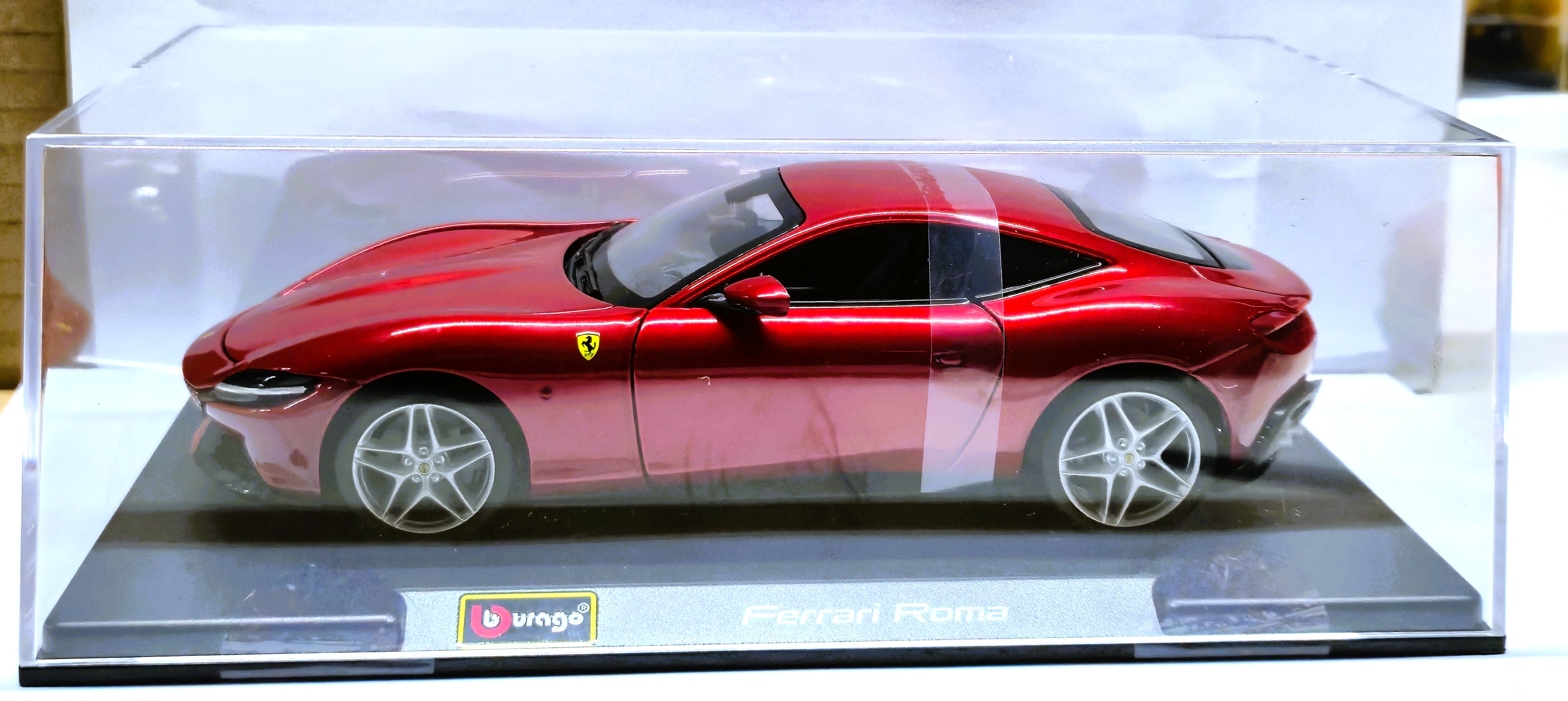 Ferrari Roma Dark Red 1/24 Diecast Model Car by Bburago – Hobbytoys.co