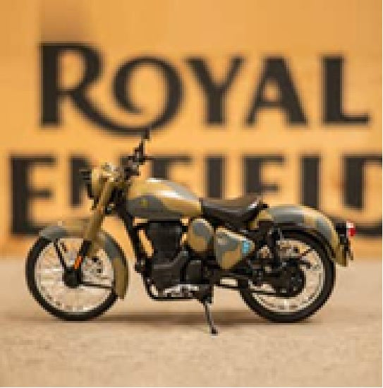 Royal Enfield Classic 350 Commando Sand Metal Diecast Bike scale 1/12 by Maisto