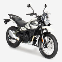 Royal Enfield New Himalayan scale model bike 1/12 by Maisto White