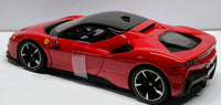 Ferrari SF90 Stradale Red Black 1/24 Diecast Model Car by Bburago