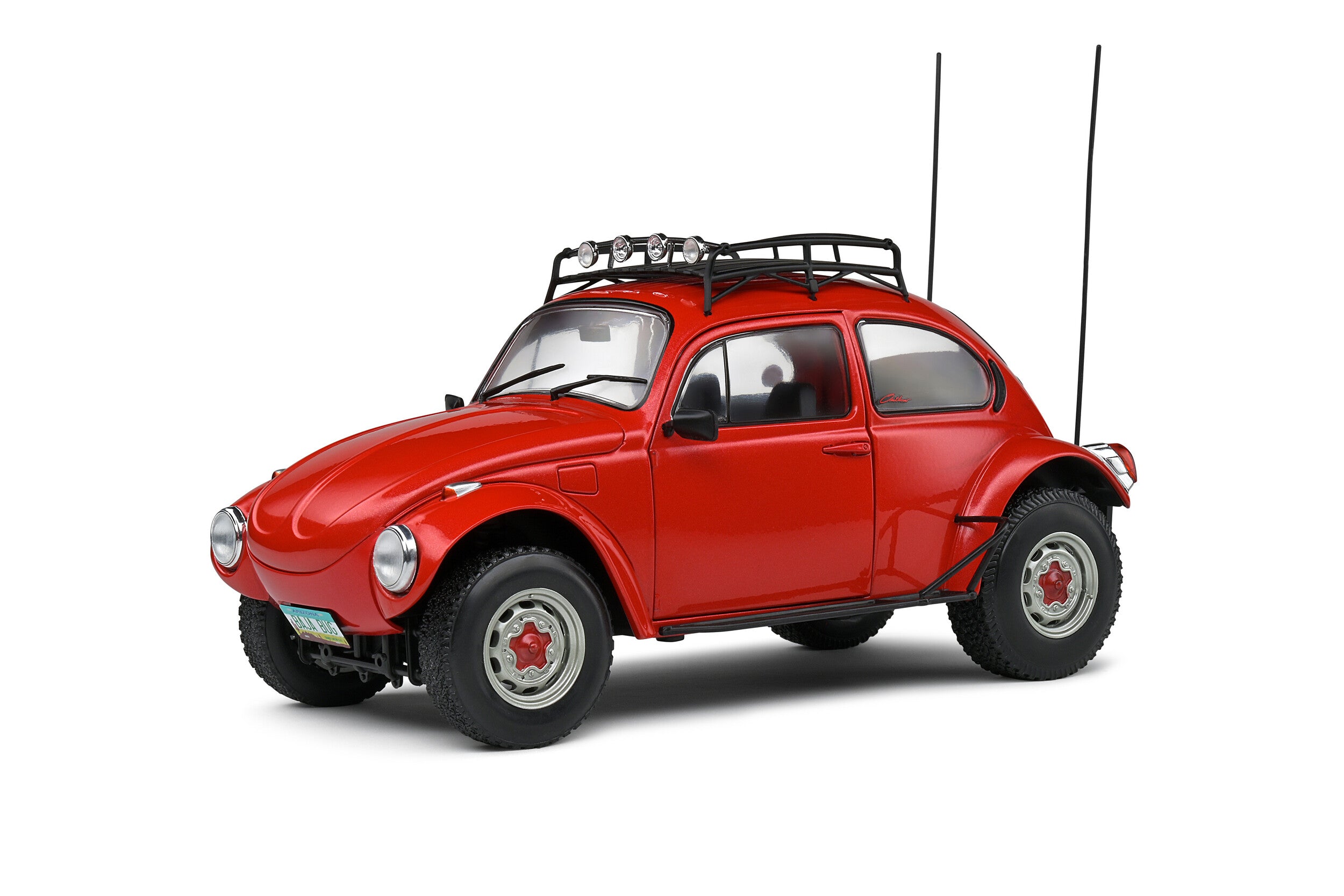 Solido 1976 Volkswagen Beetle Baja Red 1/18 scale diecast model car