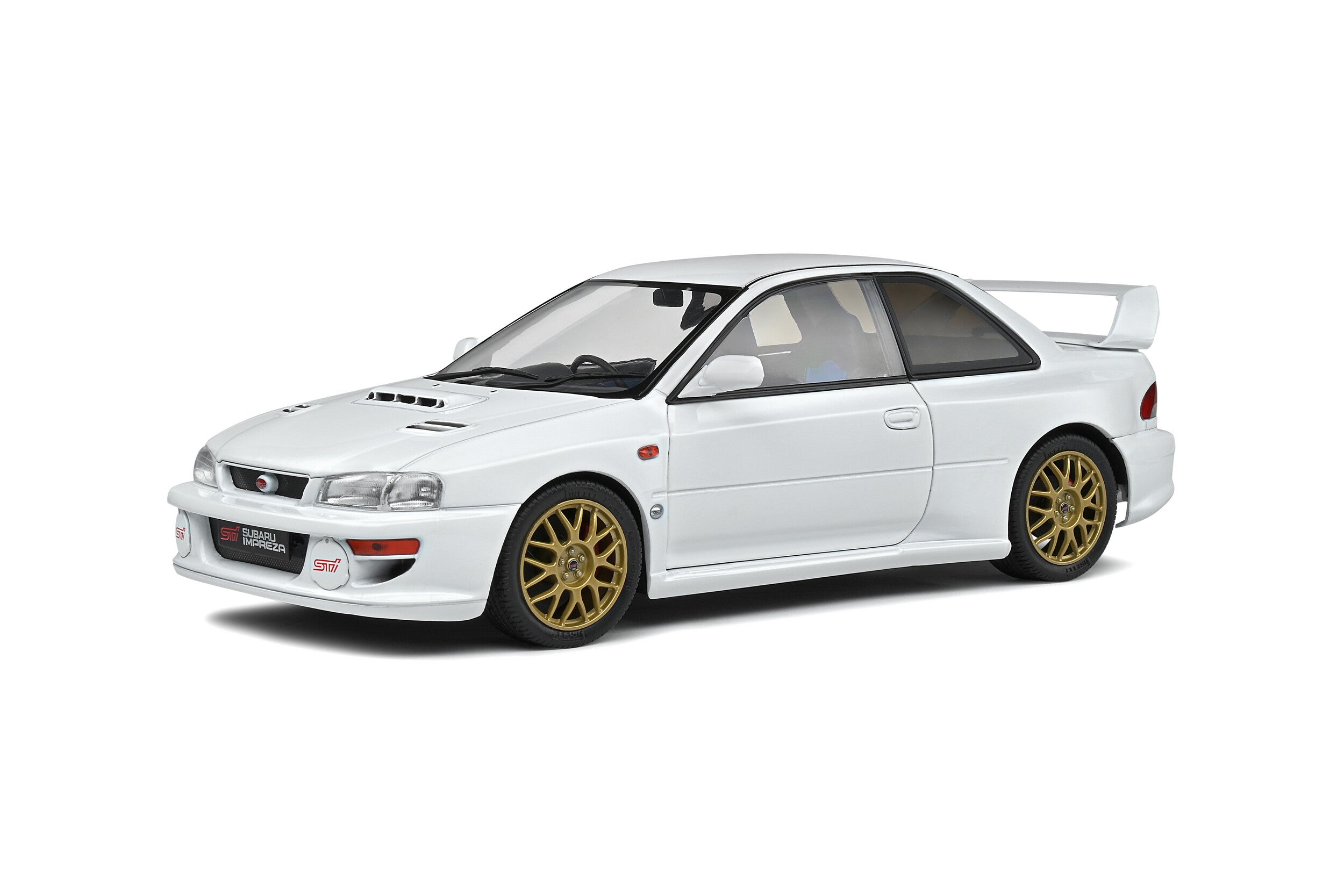 Solido Subaru Impreza 22B - 1998 - White Diecast Car 1/18