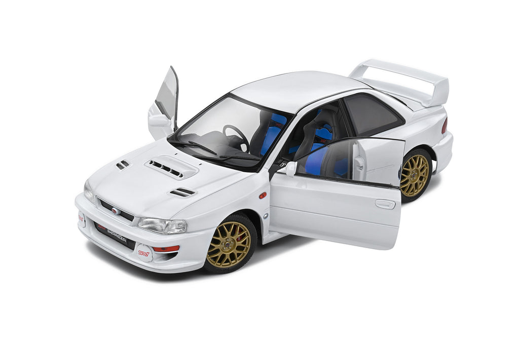 Solido Subaru Impreza 22B - 1998 - White Diecast Car 1/18